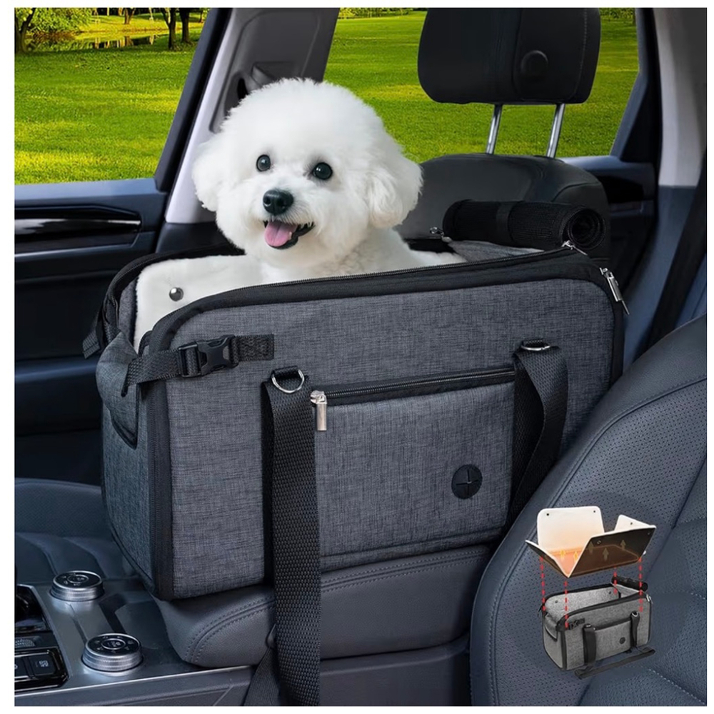 NEW Luxury 10-18lbs Large Console Dog Car Seat (Width＞9in) Fits Truck & SUV